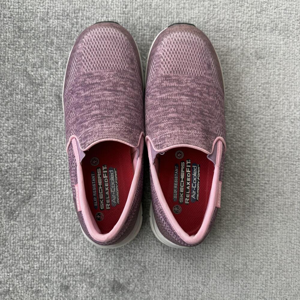 Skechers Shoes Womens Size 7.5 Pink Work Relaxed Fit Slip Resistant 77239 - Picture 5 of 15